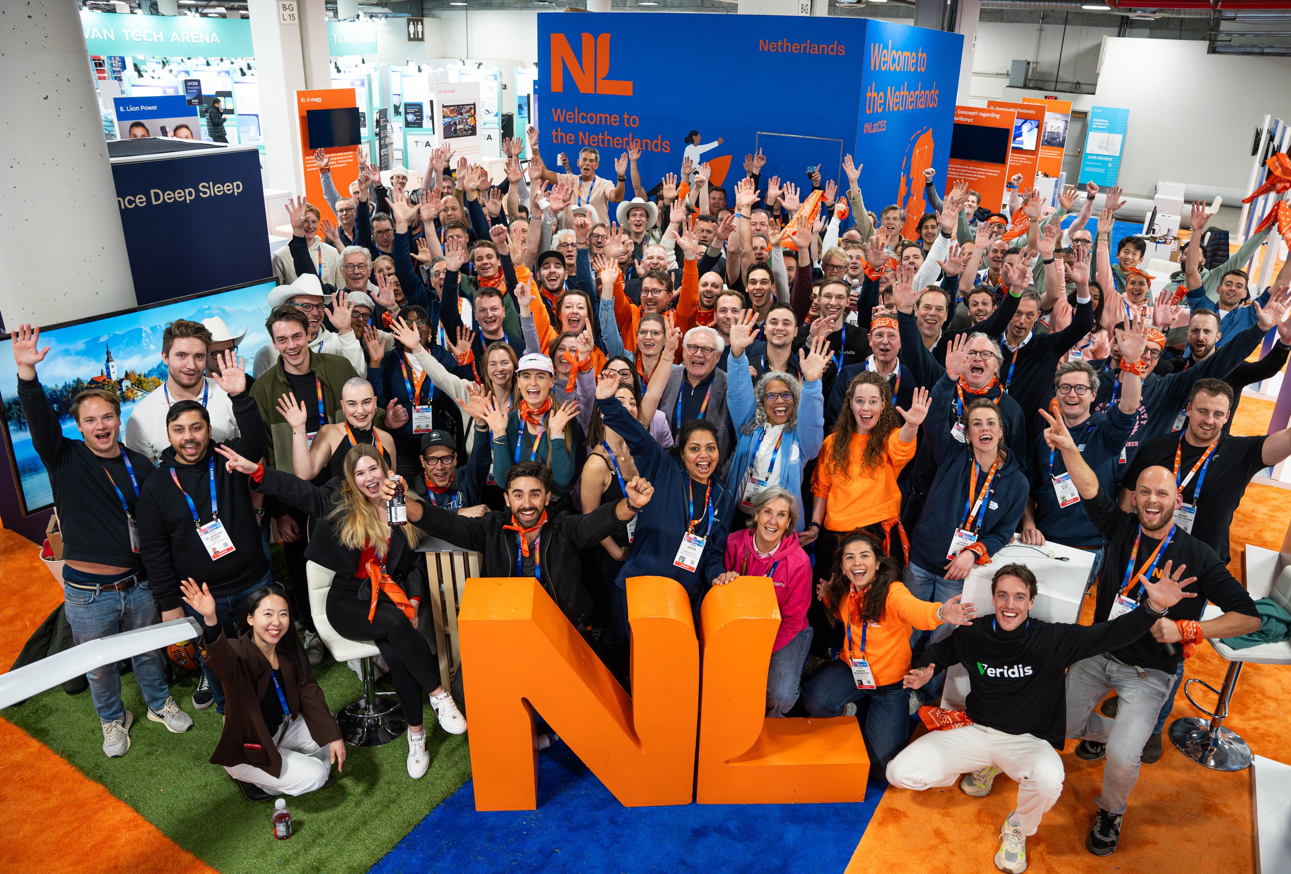 Dutch delegation group photo at CES 2025